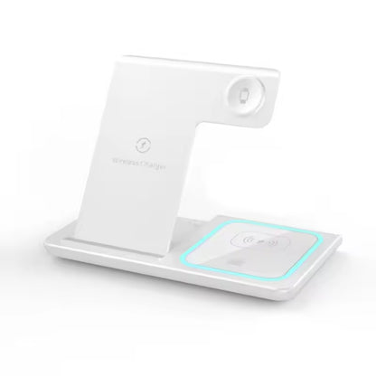 15W 3 In 1 LED Foldable Fast Wireless Charger Stand
